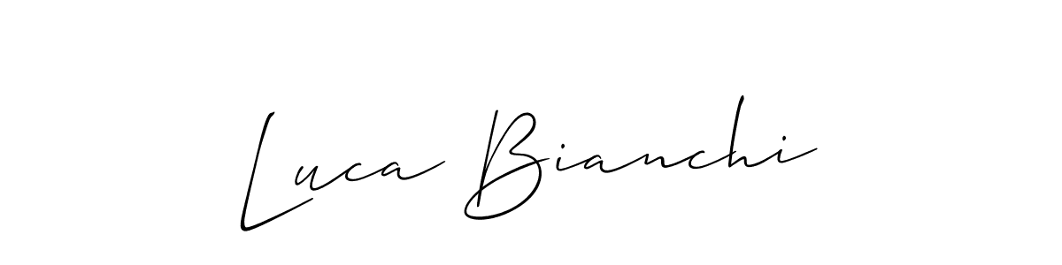 Also You can easily find your signature by using the search form. We will create Luca Bianchi name handwritten signature images for you free of cost using Allison_Script sign style. Luca Bianchi signature style 2 images and pictures png