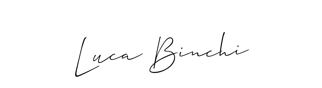 Best and Professional Signature Style for Luca Binchi. Allison_Script Best Signature Style Collection. Luca Binchi signature style 2 images and pictures png