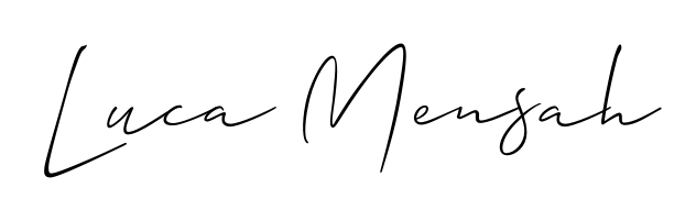 An effortless, minimalist signature concept for Luca Mensah using Allison_Script design. Clean lines that look great on any document. Luca Mensah signature style 2 images and pictures png