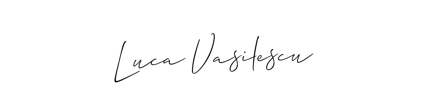 Best and Professional Signature Style for Luca Vasilescu. Allison_Script Best Signature Style Collection. Luca Vasilescu signature style 2 images and pictures png