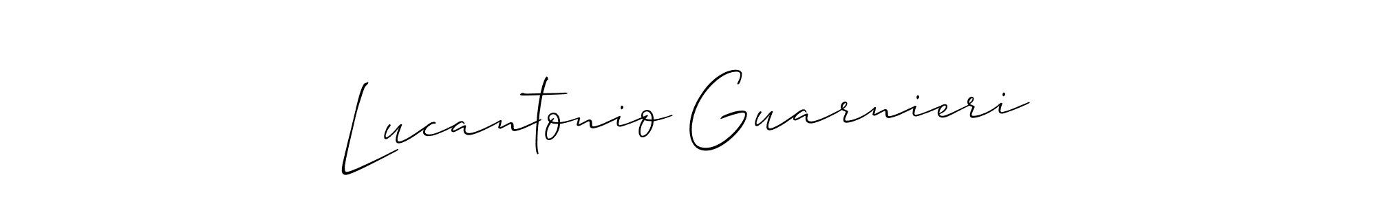 Make a short Lucantonio Guarnieri signature style. Manage your documents anywhere anytime using Allison_Script. Create and add eSignatures, submit forms, share and send files easily. Lucantonio Guarnieri signature style 2 images and pictures png