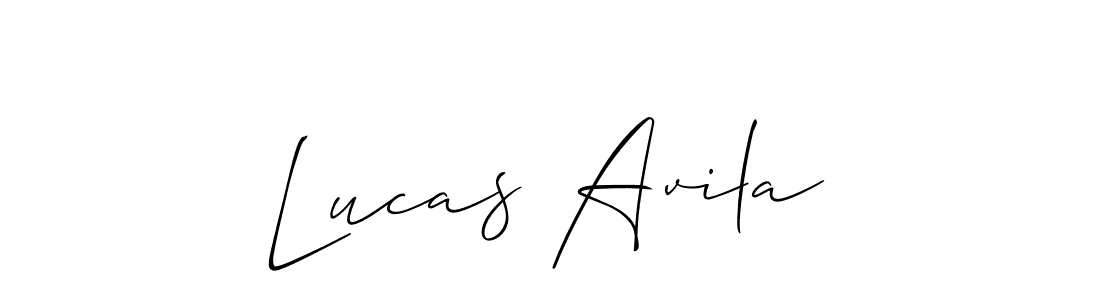 It looks lik you need a new signature style for name Lucas Avila. Design unique handwritten (Allison_Script) signature with our free signature maker in just a few clicks. Lucas Avila signature style 2 images and pictures png