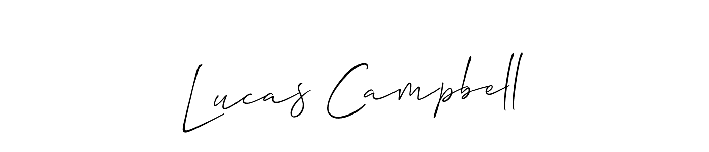 Use a signature maker to create a handwritten signature online. With this signature software, you can design (Allison_Script) your own signature for name Lucas Campbell. Lucas Campbell signature style 2 images and pictures png