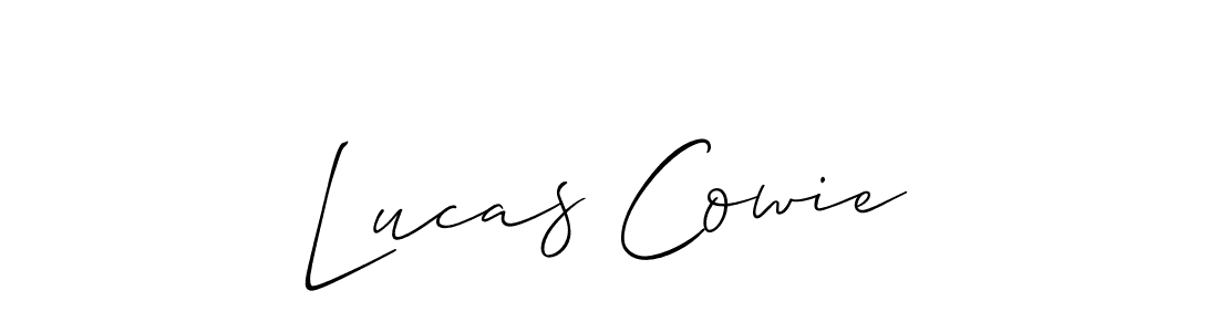 Best and Professional Signature Style for Lucas Cowie. Allison_Script Best Signature Style Collection. Lucas Cowie signature style 2 images and pictures png