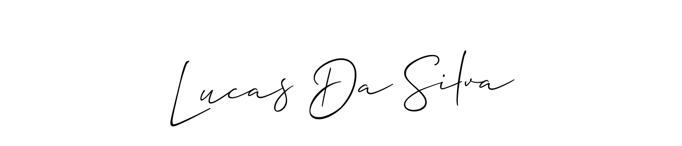 Use a signature maker to create a handwritten signature online. With this signature software, you can design (Allison_Script) your own signature for name Lucas Da Silva. Lucas Da Silva signature style 2 images and pictures png