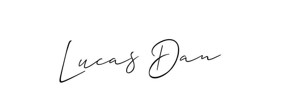 The best way (Allison_Script) to make a short signature is to pick only two or three words in your name. The name Lucas Dan include a total of six letters. For converting this name. Lucas Dan signature style 2 images and pictures png