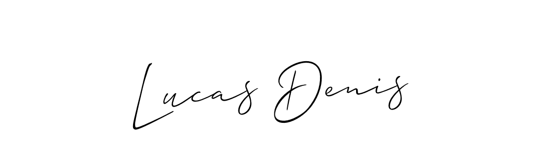 This is the best signature style for the Lucas Denis name. Also you like these signature font (Allison_Script). Mix name signature. Lucas Denis signature style 2 images and pictures png