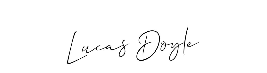 Create a beautiful signature design for name Lucas Doyle. With this signature (Allison_Script) fonts, you can make a handwritten signature for free. Lucas Doyle signature style 2 images and pictures png