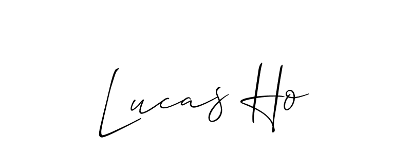 Allison_Script is a professional signature style that is perfect for those who want to add a touch of class to their signature. It is also a great choice for those who want to make their signature more unique. Get Lucas Ho name to fancy signature for free. Lucas Ho signature style 2 images and pictures png
