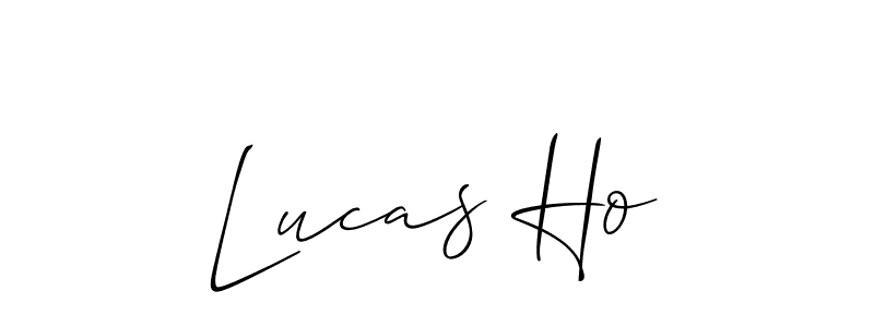 It looks lik you need a new signature style for name Lucas Ho. Design unique handwritten (Allison_Script) signature with our free signature maker in just a few clicks. Lucas Ho signature style 2 images and pictures png