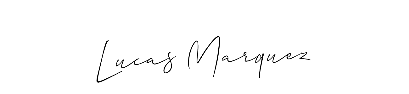 Create a beautiful signature design for name Lucas Marquez. With this signature (Allison_Script) fonts, you can make a handwritten signature for free. Lucas Marquez signature style 2 images and pictures png