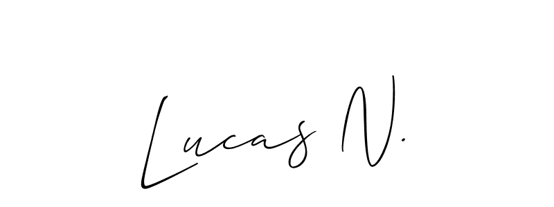Make a beautiful signature design for name Lucas N.. Use this online signature maker to create a handwritten signature for free. Lucas N. signature style 2 images and pictures png