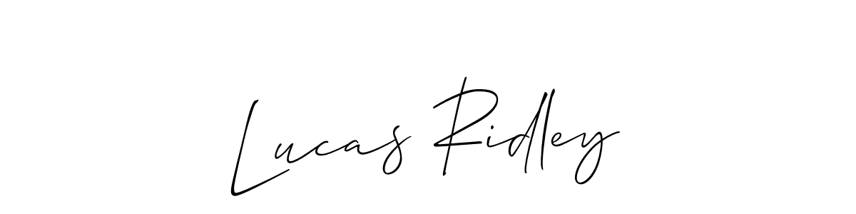 Best and Professional Signature Style for Lucas Ridley. Allison_Script Best Signature Style Collection. Lucas Ridley signature style 2 images and pictures png