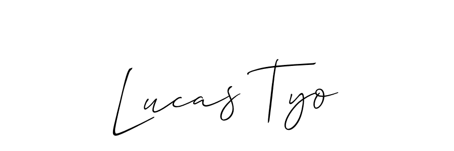 The best way (Allison_Script) to make a short signature is to pick only two or three words in your name. The name Lucas Tyo include a total of six letters. For converting this name. Lucas Tyo signature style 2 images and pictures png