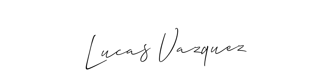 Also You can easily find your signature by using the search form. We will create Lucas Vazquez name handwritten signature images for you free of cost using Allison_Script sign style. Lucas Vazquez signature style 2 images and pictures png