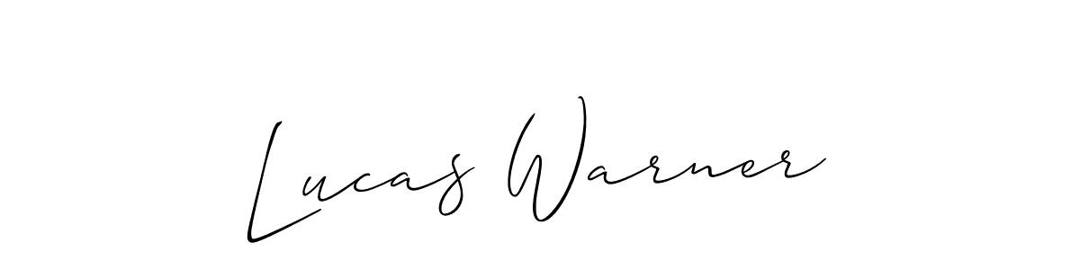 Create a beautiful signature design for name Lucas Warner. With this signature (Allison_Script) fonts, you can make a handwritten signature for free. Lucas Warner signature style 2 images and pictures png