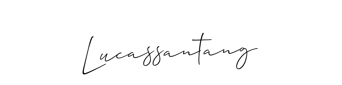 Similarly Allison_Script is the best handwritten signature design. Signature creator online .You can use it as an online autograph creator for name Lucassantang. Lucassantang signature style 2 images and pictures png