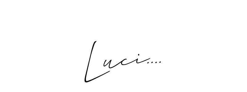 Also You can easily find your signature by using the search form. We will create Luci.... name handwritten signature images for you free of cost using Allison_Script sign style. Luci.... signature style 2 images and pictures png