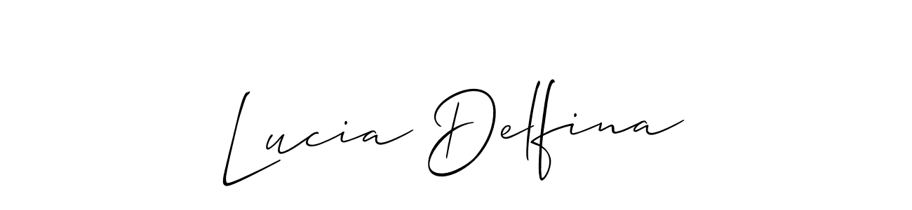 This is the best signature style for the Lucia Delfina name. Also you like these signature font (Allison_Script). Mix name signature. Lucia Delfina signature style 2 images and pictures png