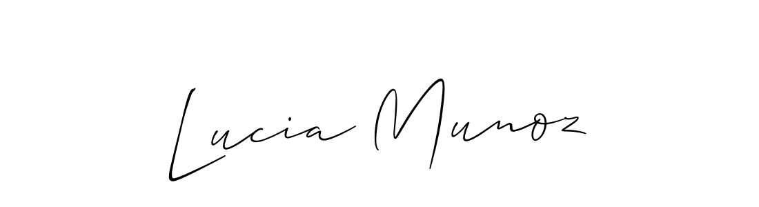 How to Draw Lucia Munoz signature style? Allison_Script is a latest design signature styles for name Lucia Munoz. Lucia Munoz signature style 2 images and pictures png