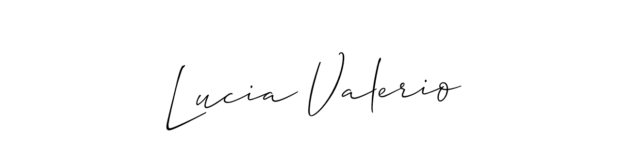 if you are searching for the best signature style for your name Lucia Valerio. so please give up your signature search. here we have designed multiple signature styles  using Allison_Script. Lucia Valerio signature style 2 images and pictures png