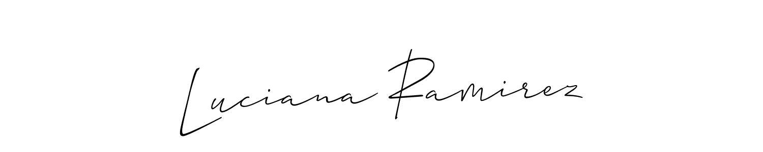 This is the best signature style for the Luciana Ramirez name. Also you like these signature font (Allison_Script). Mix name signature. Luciana Ramirez signature style 2 images and pictures png