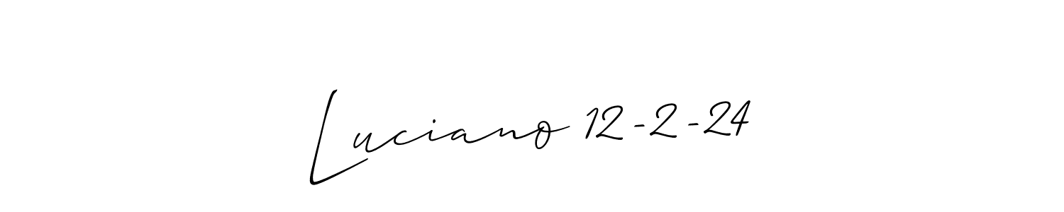 Make a beautiful signature design for name Luciano 12-2-24. Use this online signature maker to create a handwritten signature for free. Luciano 12-2-24 signature style 2 images and pictures png