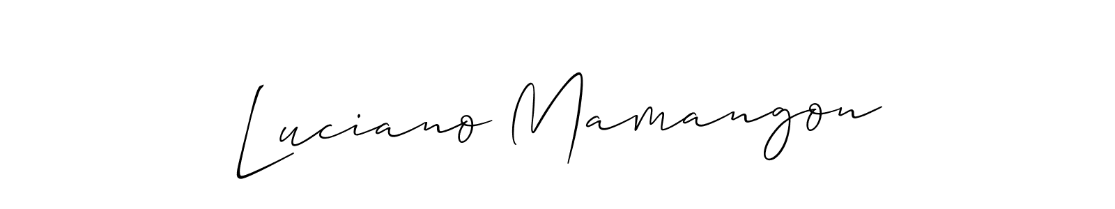 Check out images of Autograph of Luciano Mamangon name. Actor Luciano Mamangon Signature Style. Allison_Script is a professional sign style online. Luciano Mamangon signature style 2 images and pictures png