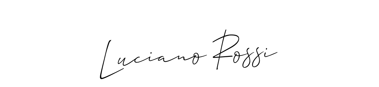 It looks lik you need a new signature style for name Luciano Rossi. Design unique handwritten (Allison_Script) signature with our free signature maker in just a few clicks. Luciano Rossi signature style 2 images and pictures png