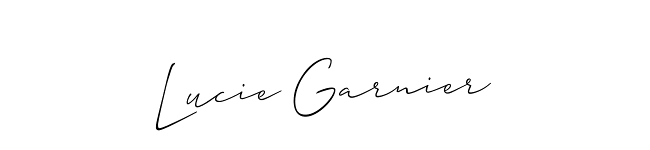 It looks lik you need a new signature style for name Lucie Garnier. Design unique handwritten (Allison_Script) signature with our free signature maker in just a few clicks. Lucie Garnier signature style 2 images and pictures png