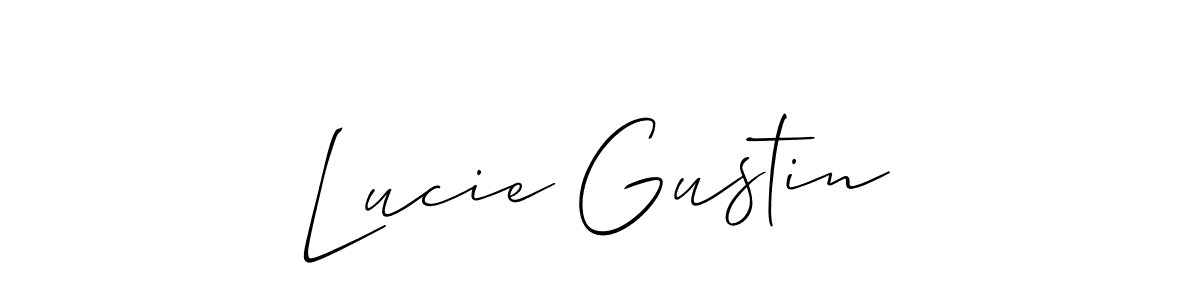 This is the best signature style for the Lucie Gustin name. Also you like these signature font (Allison_Script). Mix name signature. Lucie Gustin signature style 2 images and pictures png