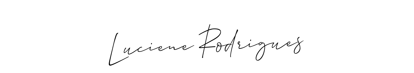 How to Draw Luciene Rodrigues signature style? Allison_Script is a latest design signature styles for name Luciene Rodrigues. Luciene Rodrigues signature style 2 images and pictures png