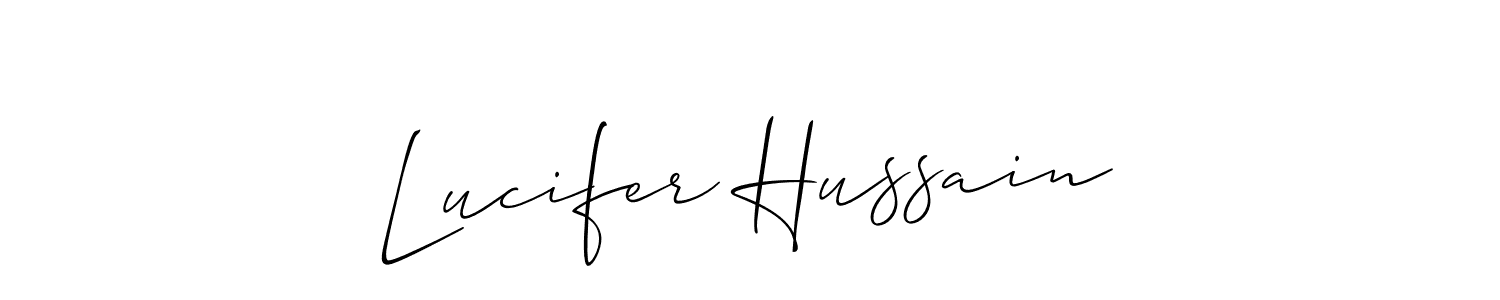 Check out images of Autograph of Lucifer Hussain name. Actor Lucifer Hussain Signature Style. Allison_Script is a professional sign style online. Lucifer Hussain signature style 2 images and pictures png