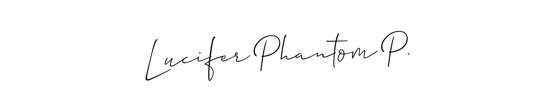 You can use this online signature creator to create a handwritten signature for the name Lucifer Phantom P.. This is the best online autograph maker. Lucifer Phantom P. signature style 2 images and pictures png