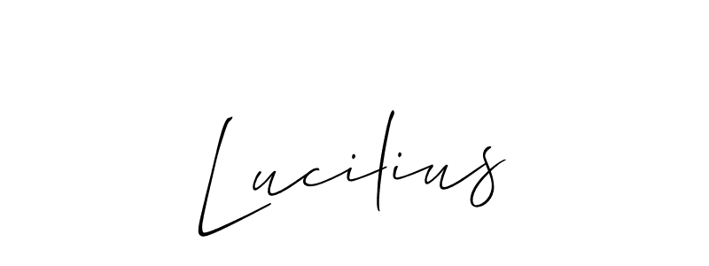 Similarly Allison_Script is the best handwritten signature design. Signature creator online .You can use it as an online autograph creator for name Lucilius. Lucilius signature style 2 images and pictures png