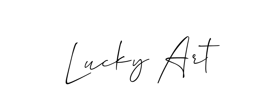 Check out images of Autograph of Lucky Art name. Actor Lucky Art Signature Style. Allison_Script is a professional sign style online. Lucky Art signature style 2 images and pictures png