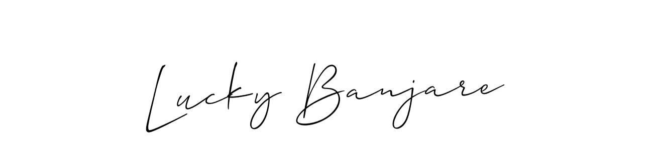 You should practise on your own different ways (Allison_Script) to write your name (Lucky Banjare) in signature. don't let someone else do it for you. Lucky Banjare signature style 2 images and pictures png