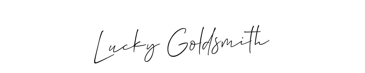 Make a beautiful signature design for name Lucky Goldsmith. Use this online signature maker to create a handwritten signature for free. Lucky Goldsmith signature style 2 images and pictures png