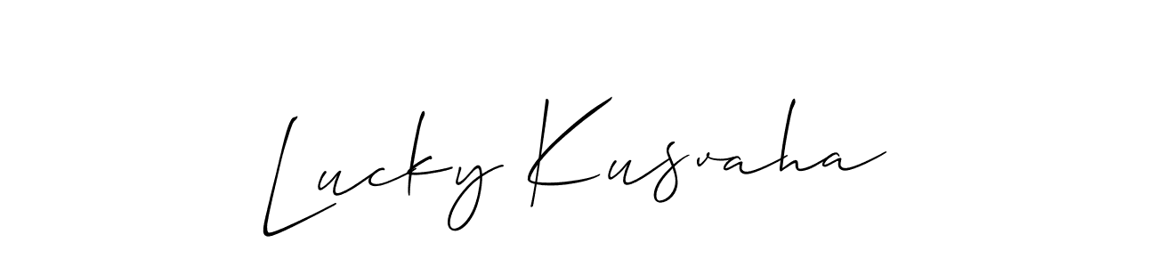 See photos of Lucky Kusvaha official signature by Spectra . Check more albums & portfolios. Read reviews & check more about Allison_Script font. Lucky Kusvaha signature style 2 images and pictures png
