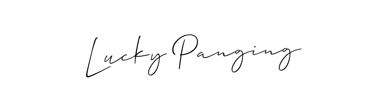 See photos of Lucky Panging official signature by Spectra . Check more albums & portfolios. Read reviews & check more about Allison_Script font. Lucky Panging signature style 2 images and pictures png