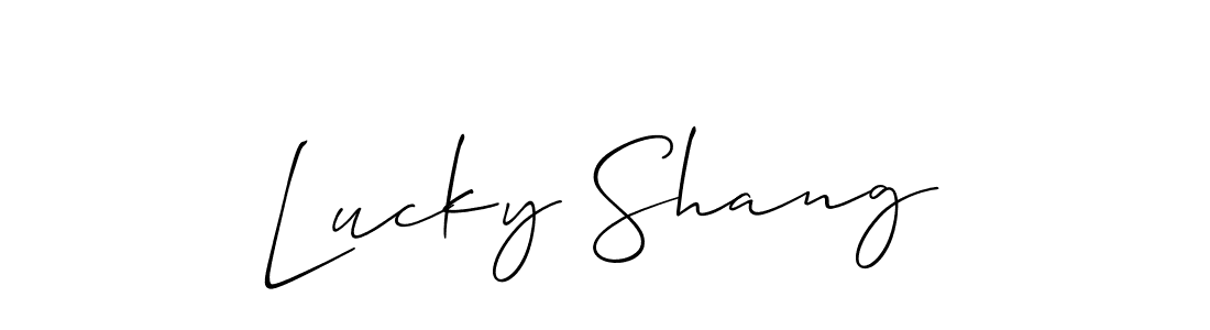 See photos of Lucky Shang official signature by Spectra . Check more albums & portfolios. Read reviews & check more about Allison_Script font. Lucky Shang signature style 2 images and pictures png