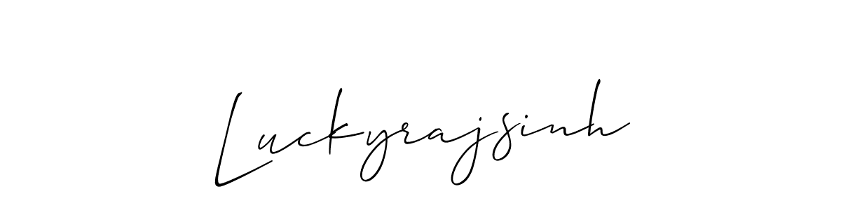 You should practise on your own different ways (Allison_Script) to write your name (Luckyrajsinh) in signature. don't let someone else do it for you. Luckyrajsinh signature style 2 images and pictures png