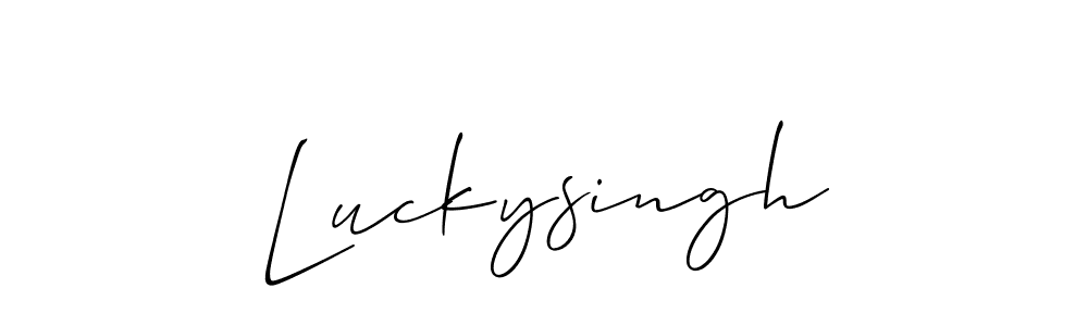 Best and Professional Signature Style for Luckysingh. Allison_Script Best Signature Style Collection. Luckysingh signature style 2 images and pictures png