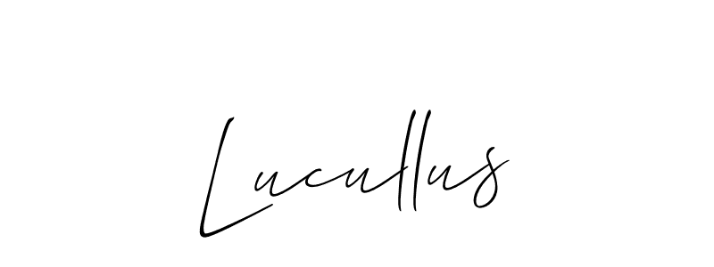 Best and Professional Signature Style for Lucullus. Allison_Script Best Signature Style Collection. Lucullus signature style 2 images and pictures png