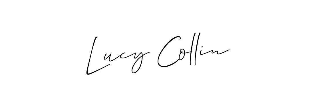 Also we have Lucy Collin name is the best signature style. Create professional handwritten signature collection using Allison_Script autograph style. Lucy Collin signature style 2 images and pictures png