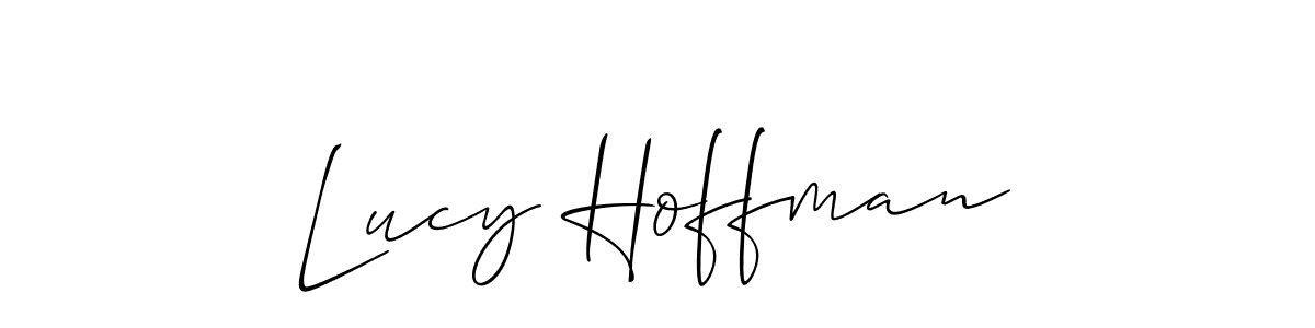 Also You can easily find your signature by using the search form. We will create Lucy Hoffman name handwritten signature images for you free of cost using Allison_Script sign style. Lucy Hoffman signature style 2 images and pictures png