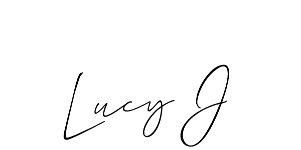 Make a beautiful signature design for name Lucy J. Use this online signature maker to create a handwritten signature for free. Lucy J signature style 2 images and pictures png