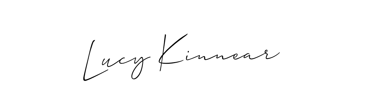 It looks lik you need a new signature style for name Lucy Kinnear. Design unique handwritten (Allison_Script) signature with our free signature maker in just a few clicks. Lucy Kinnear signature style 2 images and pictures png