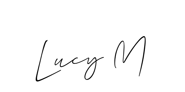 Check out images of Autograph of Lucy M name. Actor Lucy M Signature Style. Allison_Script is a professional sign style online. Lucy M signature style 2 images and pictures png