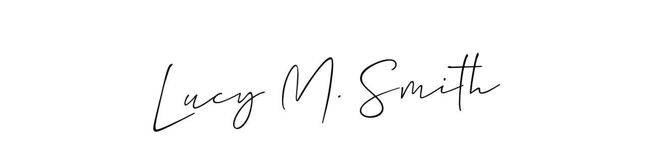 Make a beautiful signature design for name Lucy M. Smith. Use this online signature maker to create a handwritten signature for free. Lucy M. Smith signature style 2 images and pictures png